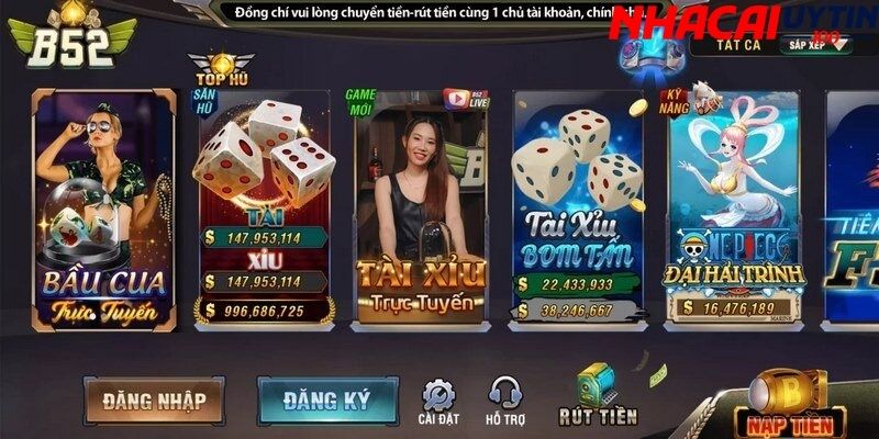 B52 - Thiên Đường Game Bài Đổi Thưởng Hấp Dẫn Nhất Việt Nam 3 Giao diện đồ họa ấn tượng cùng âm thanh sống động