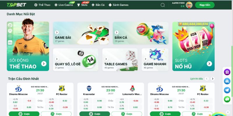 TOPBET - Sự Lựa Chọn Hàng Đầu Cho Game Thủ Việt Nam 1 topbet